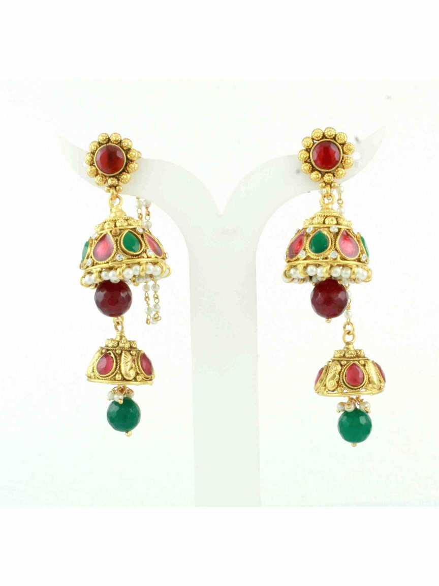 checkered_polki-earring-ERCK10380REHG