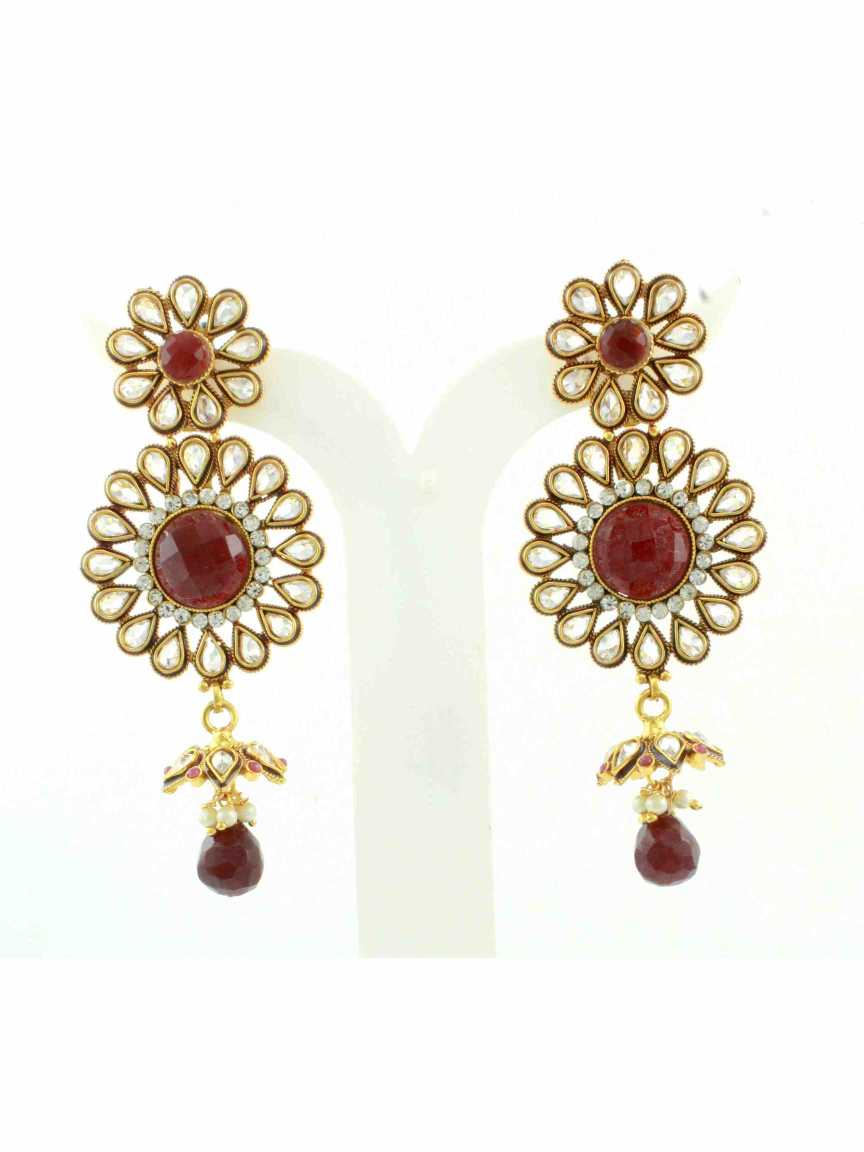 checkered_polki-earring-ERCK10389RBHG