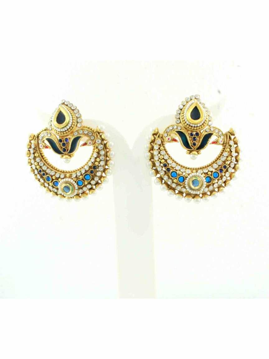 checkered_polki-earring-ERCK10395BLHG