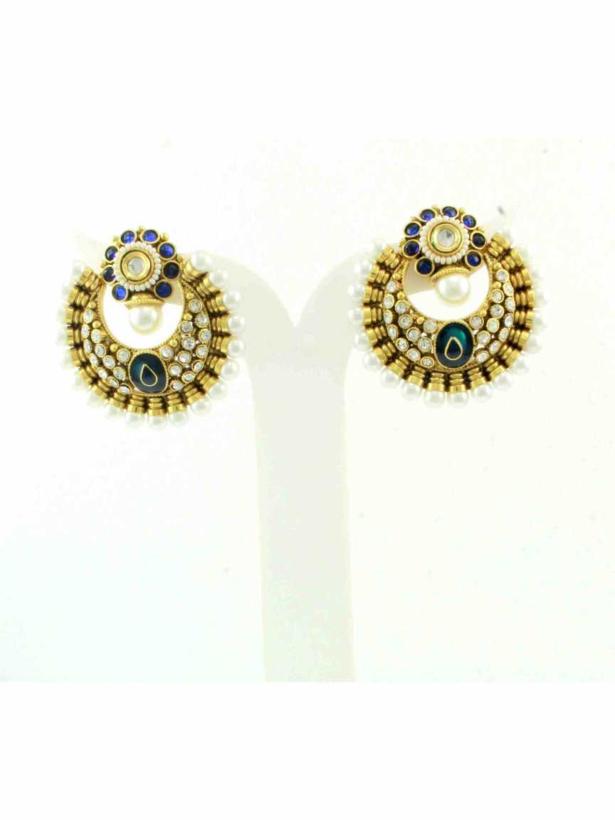 checkered_polki-earring-ERCK10396BLHG