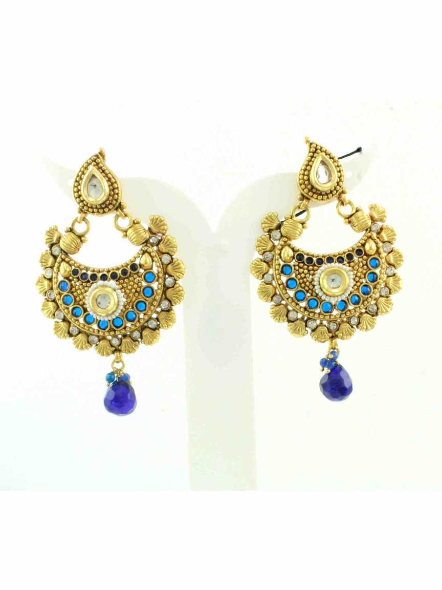 checkered_polki-earring-ERCK10397BLHG