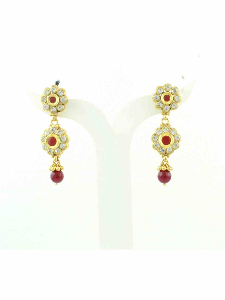 checkered_polki-earring-ERCK10399RBHG