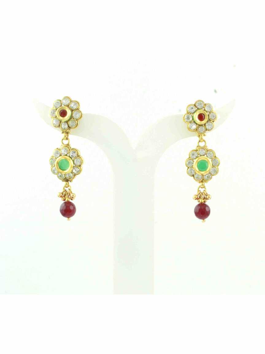 checkered_polki-earring-ERCK10399REHG