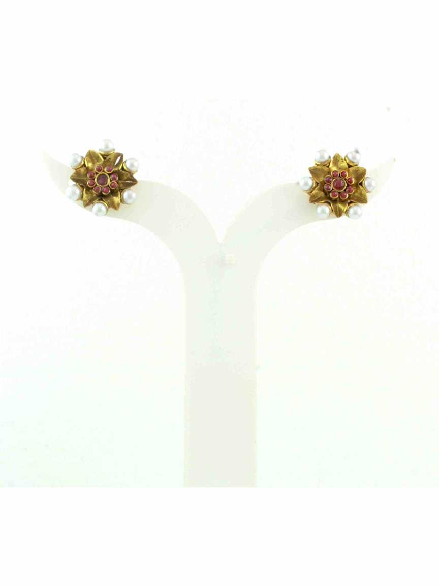 checkered_polki-earring-ERCK10405RBHG