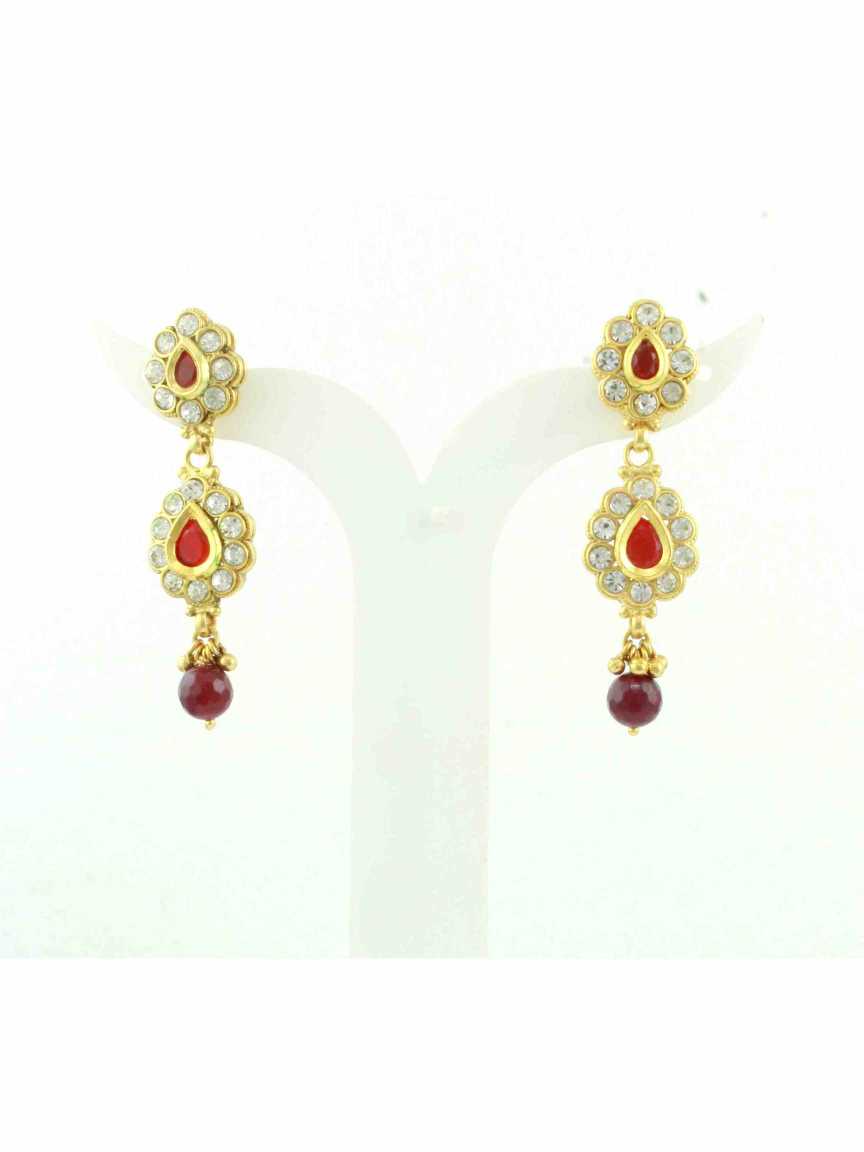 checkered_polki-earring-ERCK10409RBHG