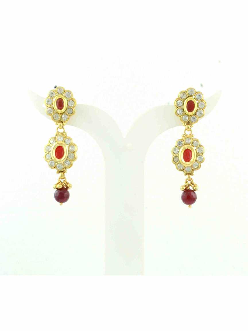 checkered_polki-earring-ERCK10410RBHG