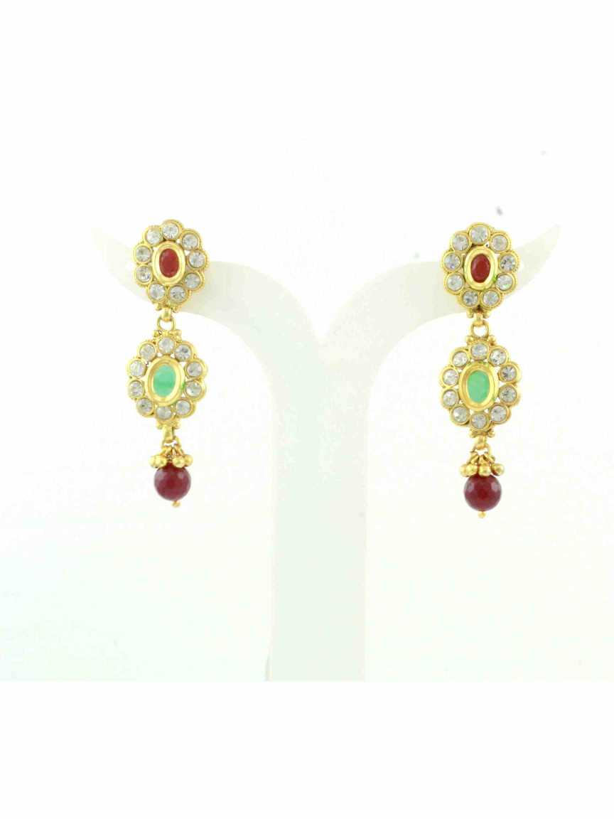 checkered_polki-earring-ERCK10410REHG