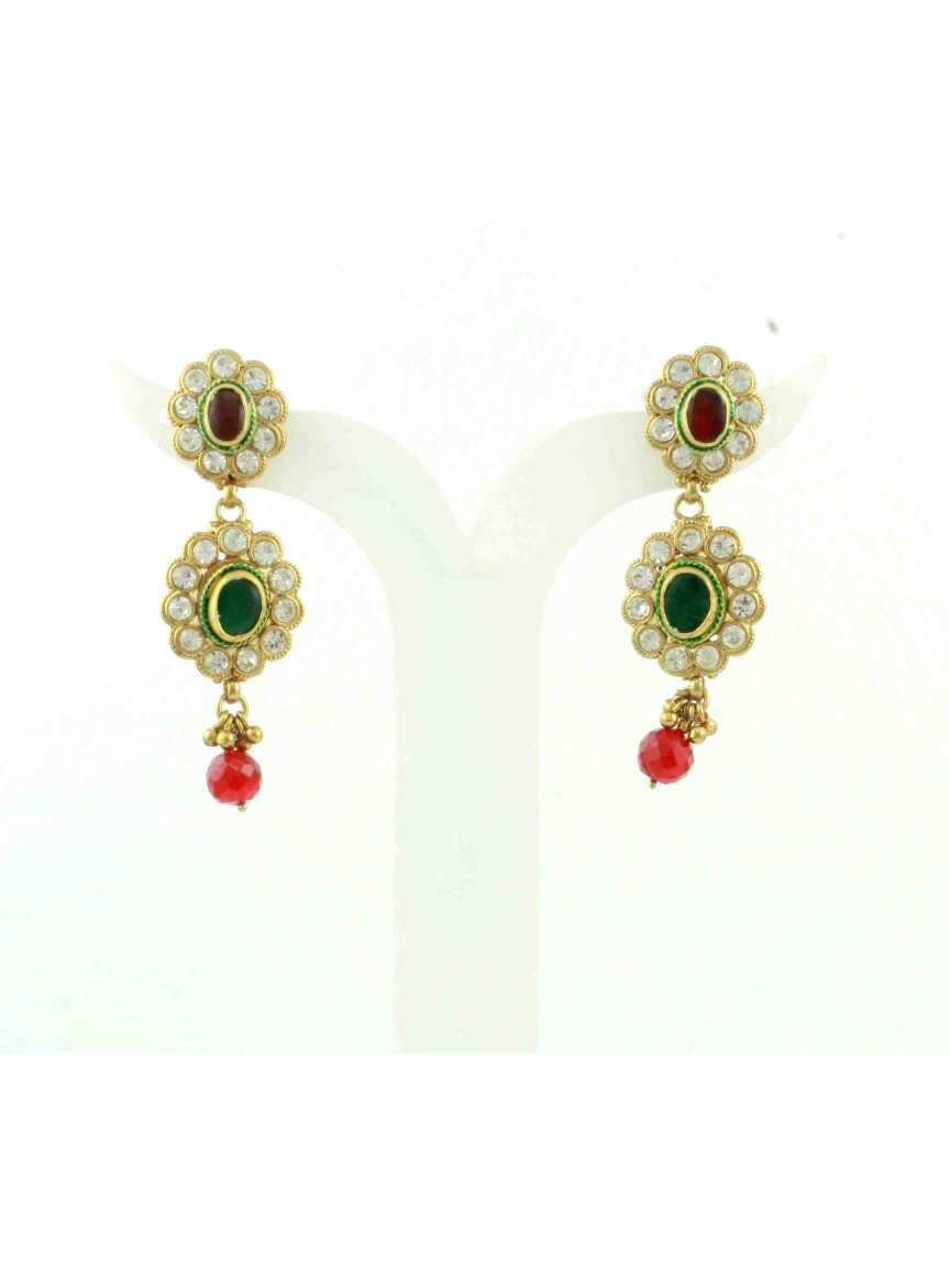 checkered_polki-earring-ERCK10411REHG