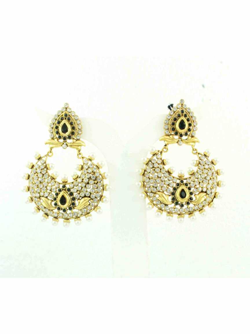 EARRING in CHECKERED POLKI Style | Design - 10466