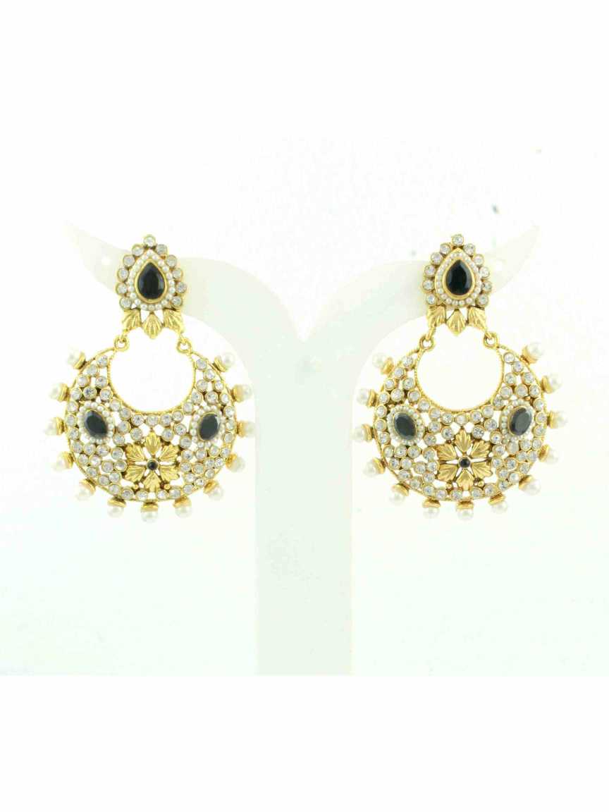 EARRING in CHECKERED POLKI Style | Design - 10469