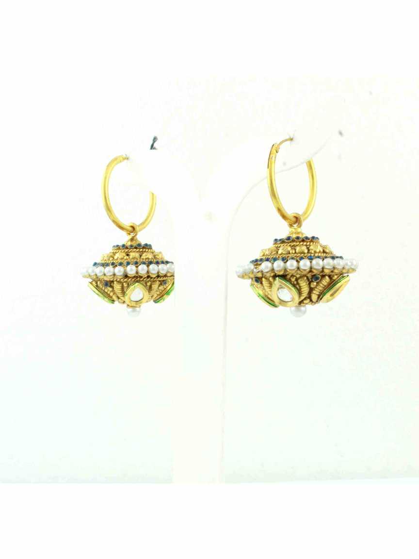 checkered_polki-earring-ERCK10481BLHG
