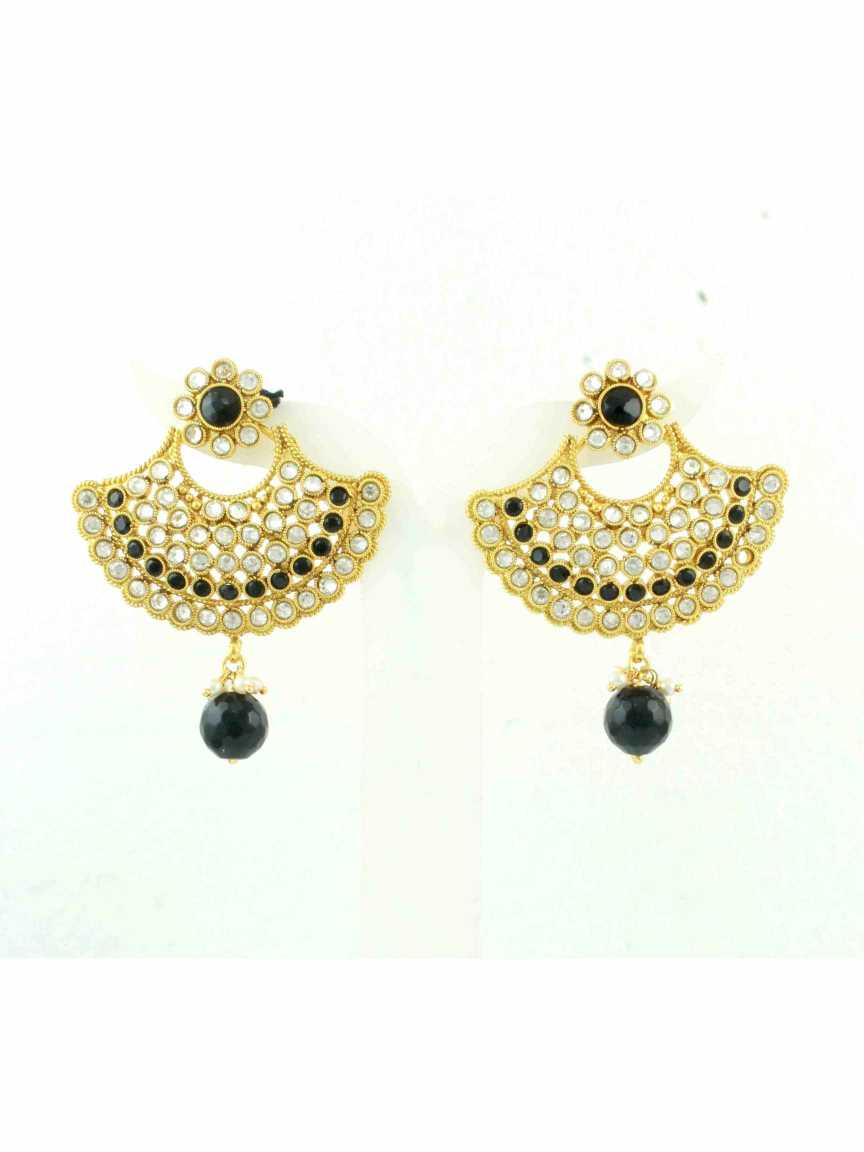 EARRING in CHECKERED POLKI Style | Design - 10482