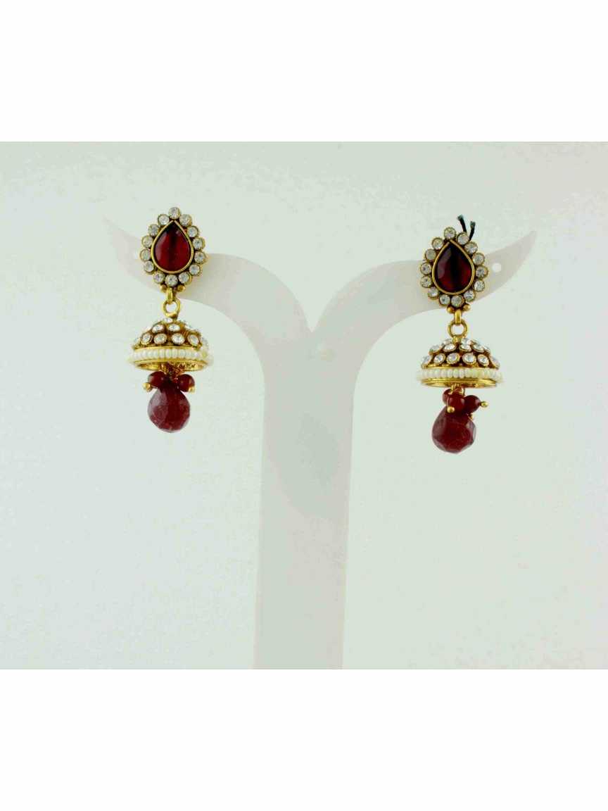 checkered_polki-earring-ERCK10486RBHG