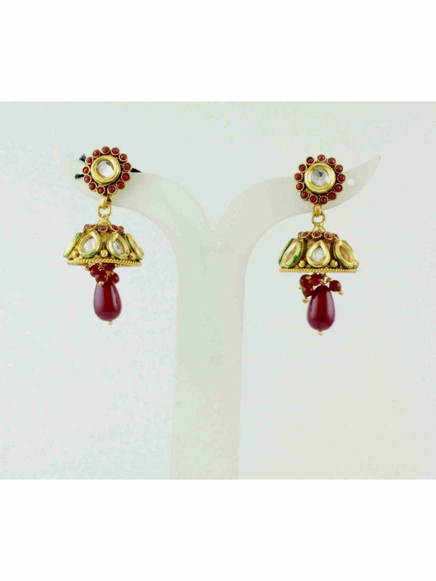 checkered_polki-earring-ERCK10487RBHG