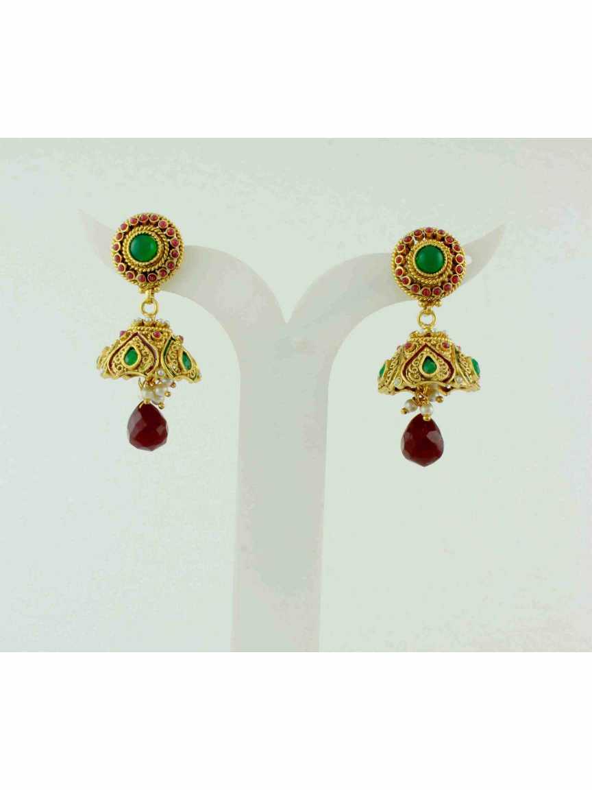 checkered_polki-earring-ERCK10488REHG