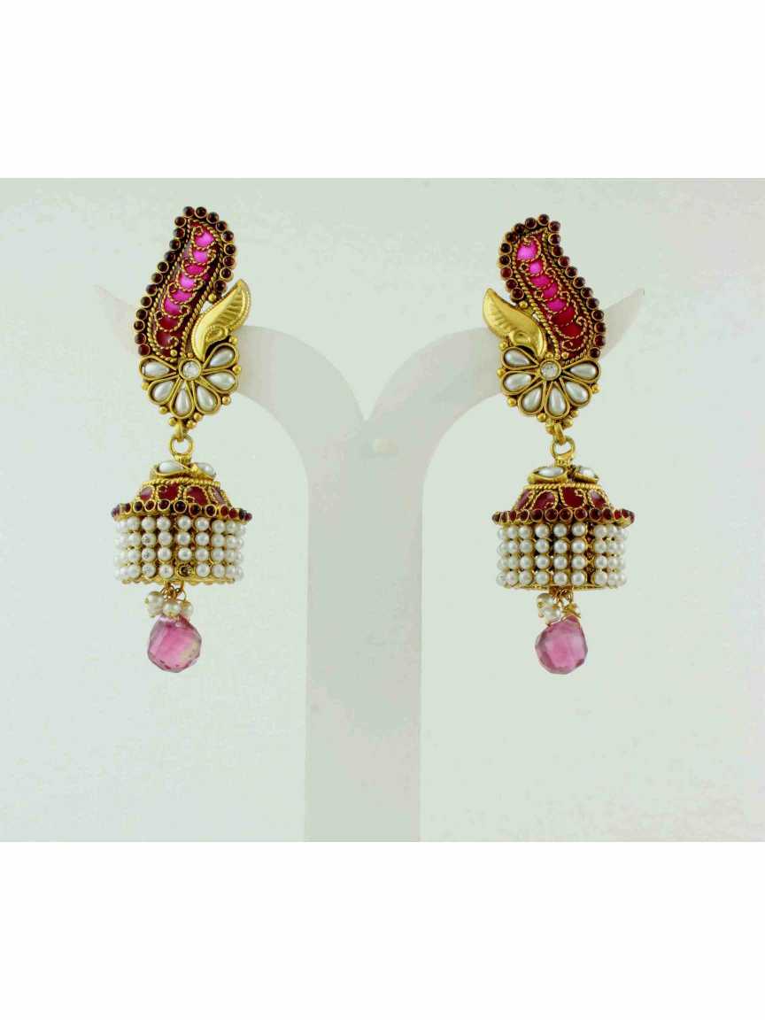 checkered_polki-earring-ERCK10491PRHG