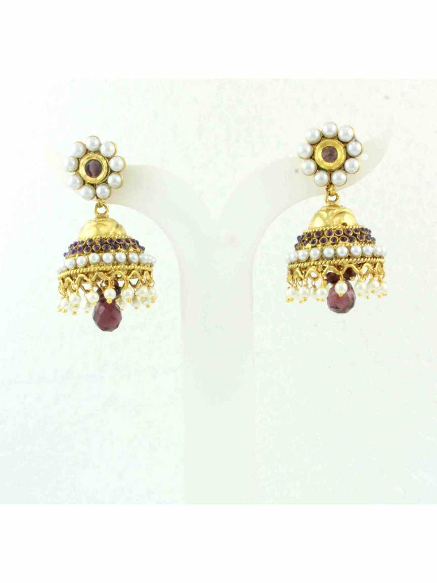 checkered_polki-earring-ERCK10502PRHG