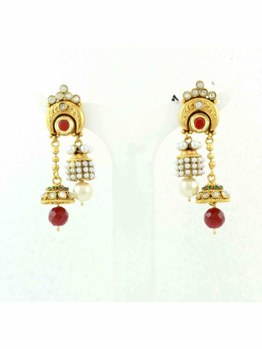 checkered_polki-earring-ERCK10506REHG