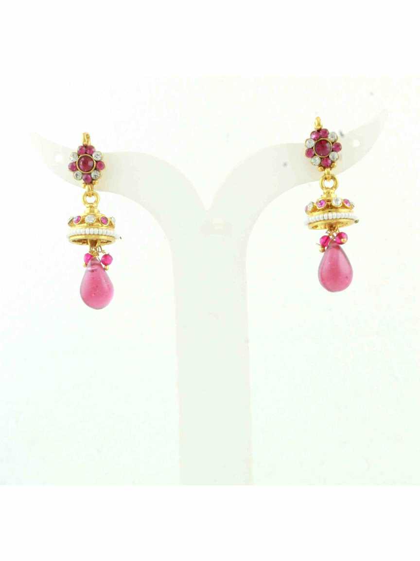 checkered_polki-earring-ERCK10507RNHG