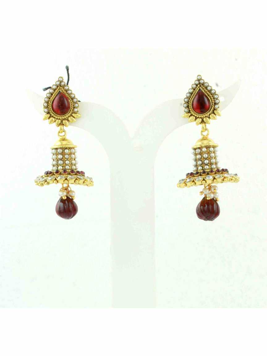 checkered_polki-earring-ERCK10508MRHG