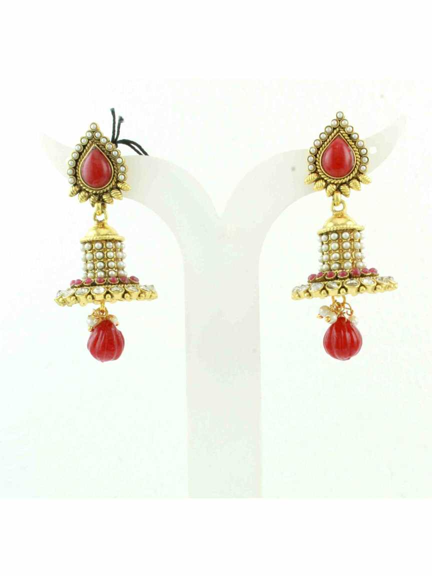 checkered_polki-earring-ERCK10508RBHG
