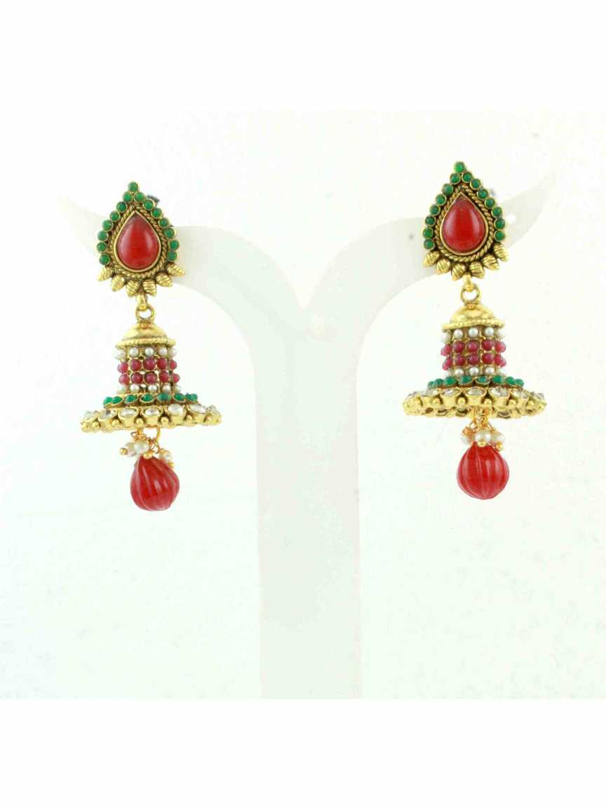 checkered_polki-earring-ERCK10508REHG