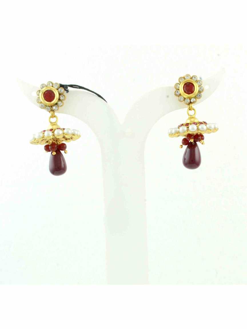 checkered_polki-earring-ERCK10510RBHG