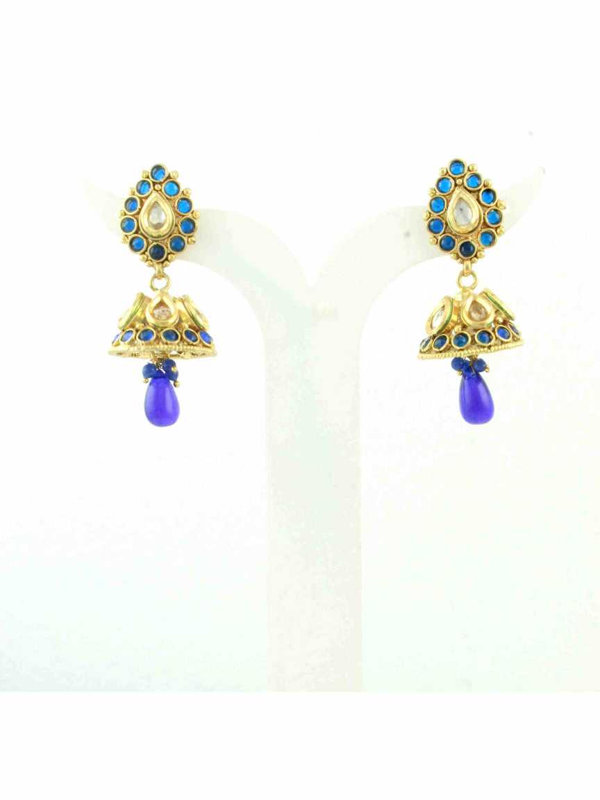 checkered_polki-earring-ERCK10521BLHG