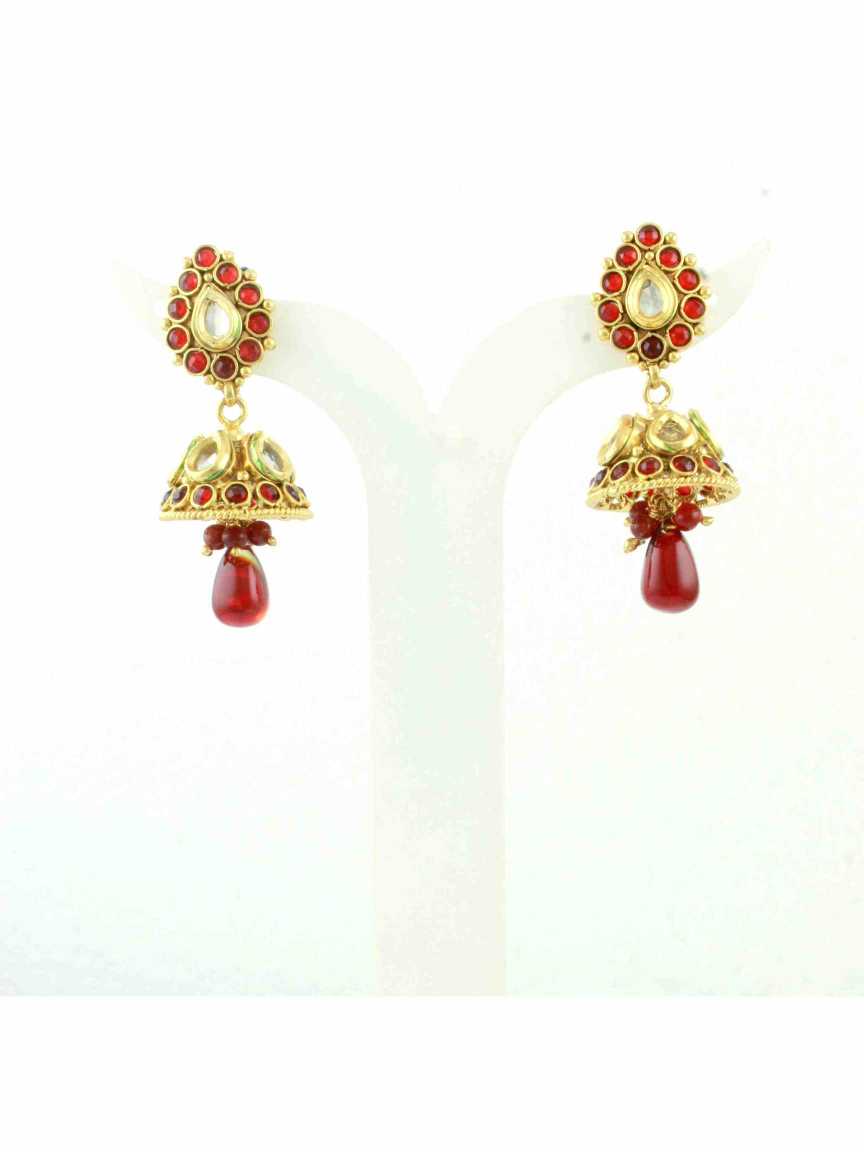 checkered_polki-earring-ERCK10521RDHG