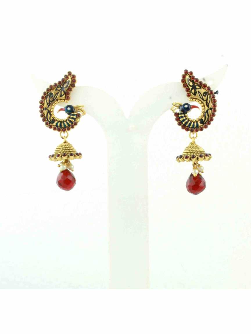 checkered_polki-earring-ERCK10525MRHG