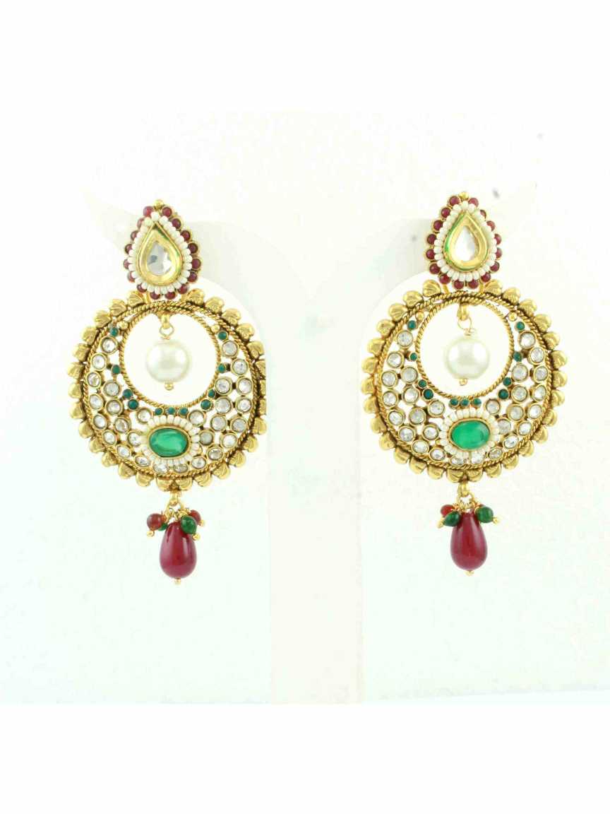 checkered_polki-earring-ERCK10546REHG