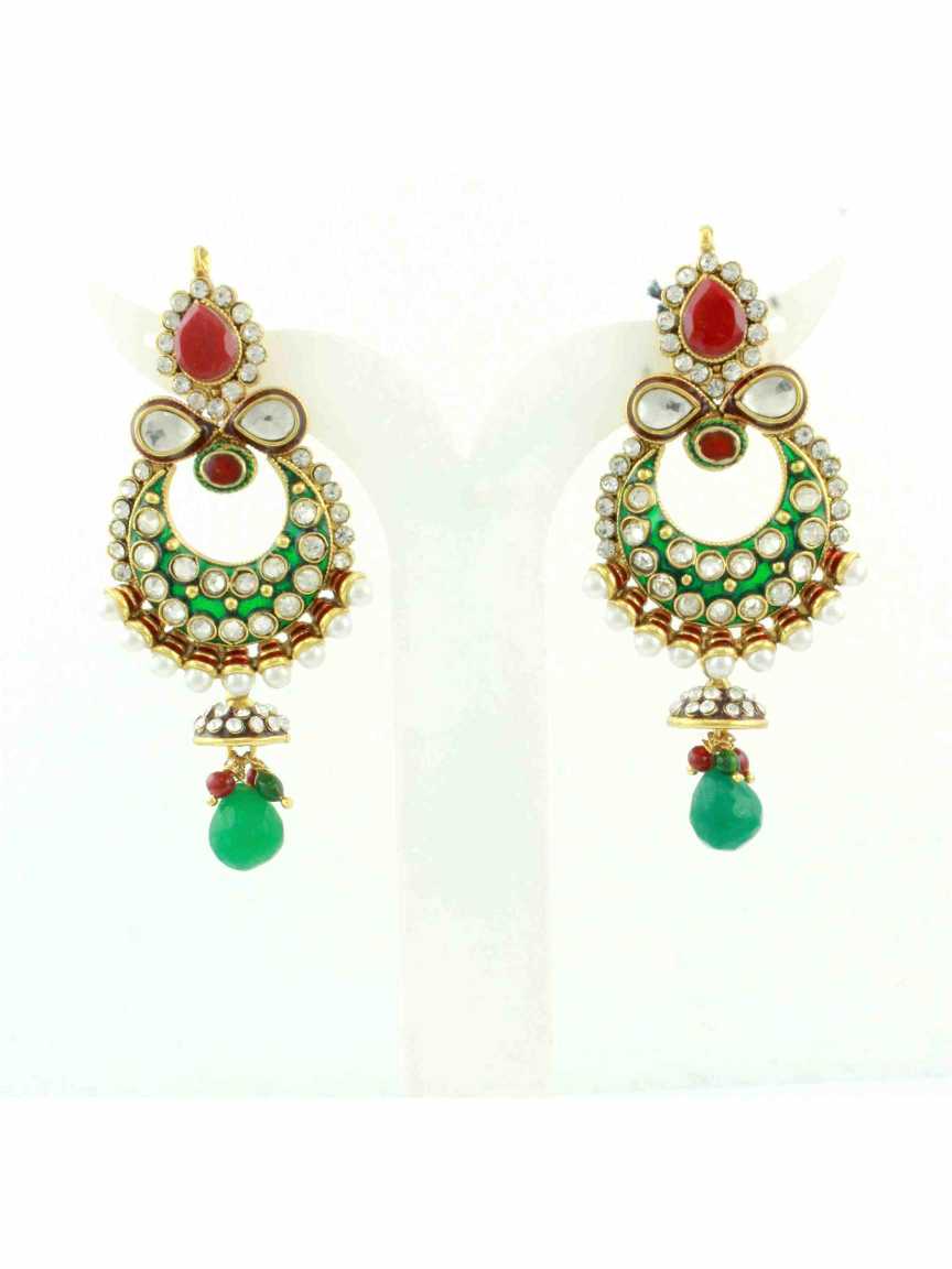 checkered_polki-earring-ERCK10547REHG
