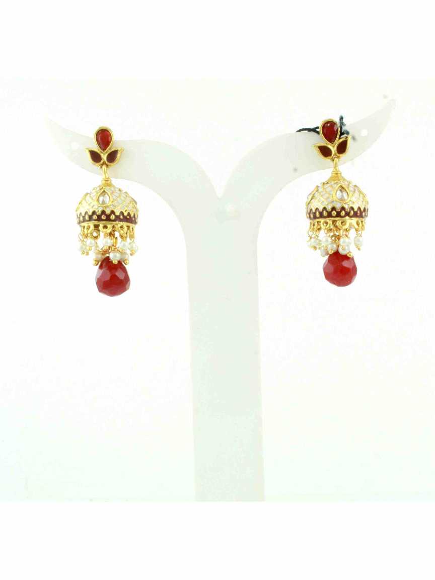 checkered_polki-earring-ERCK10584RBHG