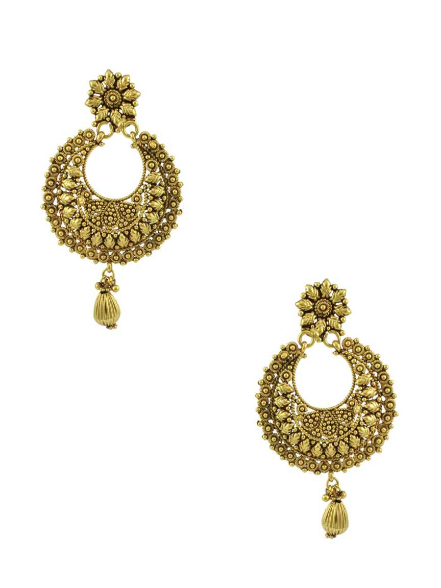 EARRING in CHECKERED POLKI Style | Design - 10600