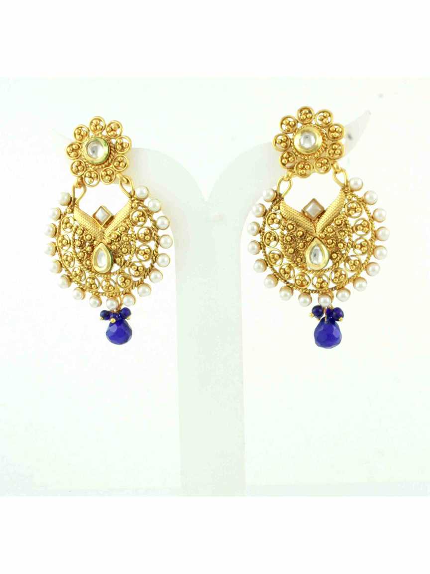 checkered_polki-earring-ERCK10602BLHG