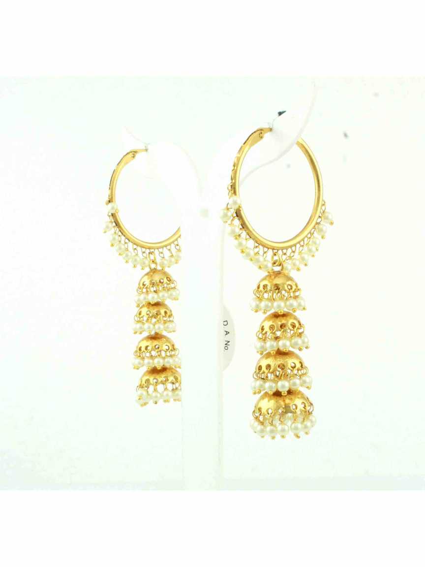 EARRING in CHECKERED POLKI Style | Design - 10603