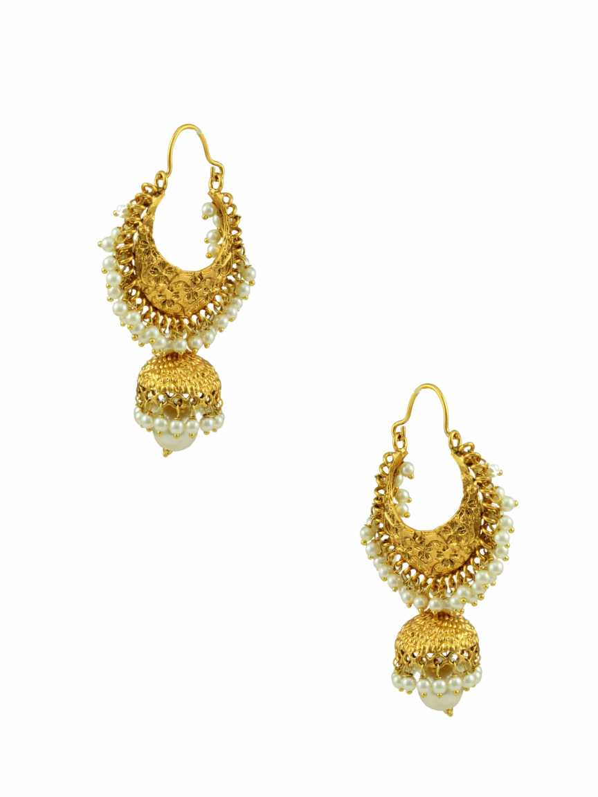 EARRING in CHECKERED POLKI Style | Design - 10605