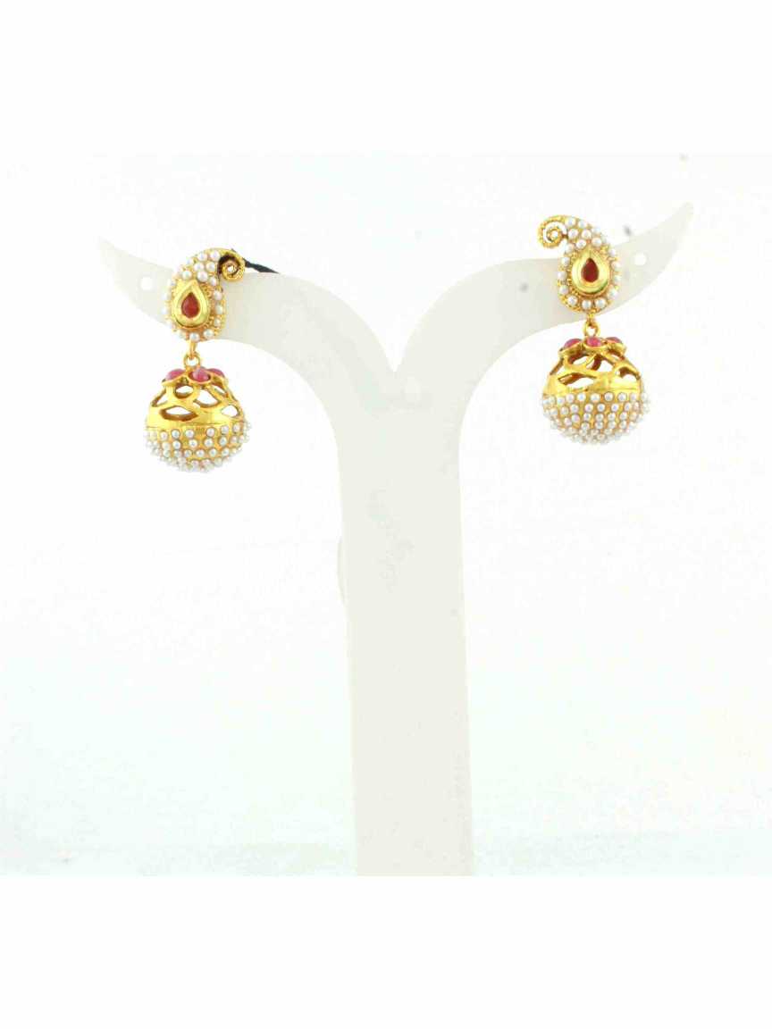 checkered_polki-earring-ERCK10614RBHG
