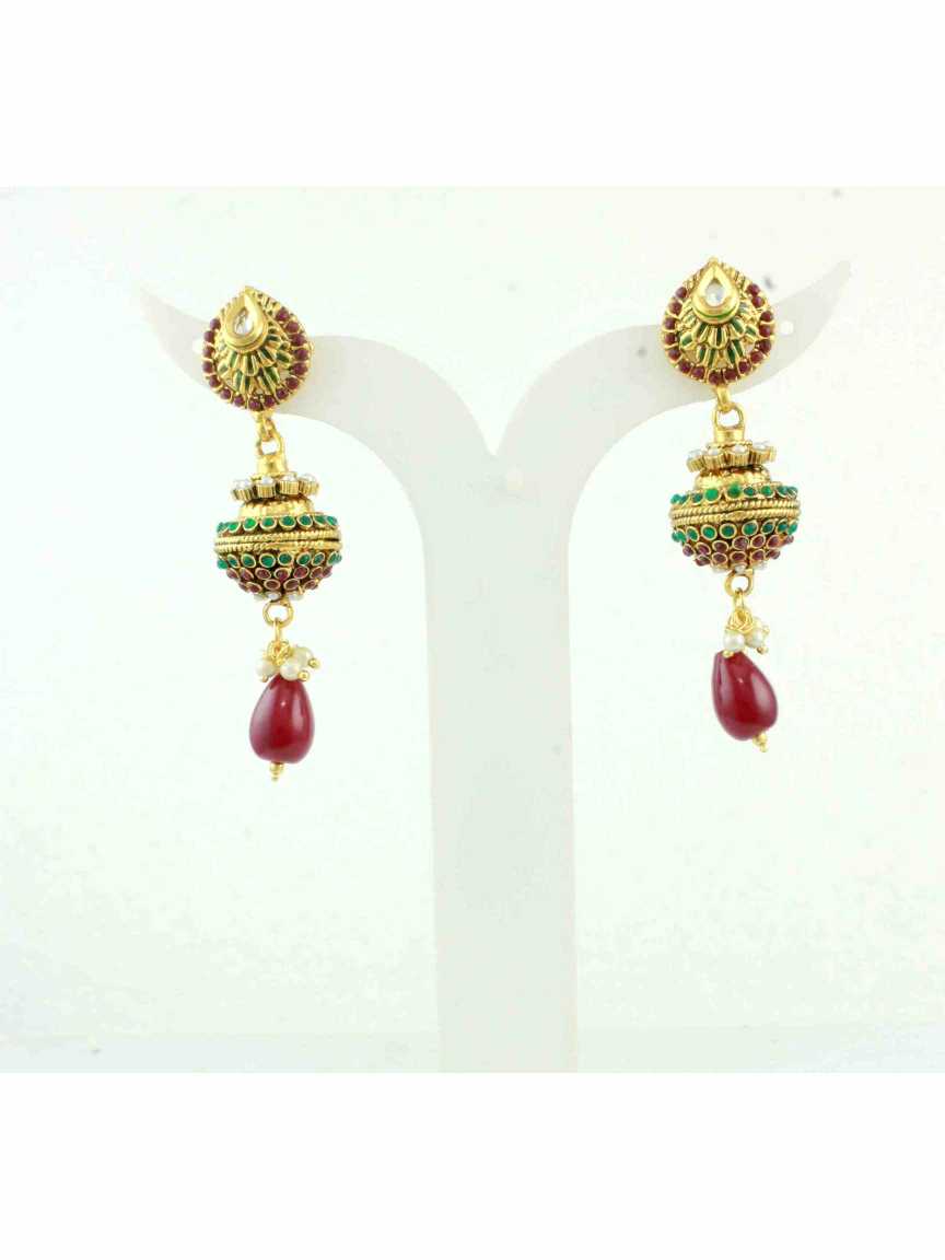 checkered_polki-earring-ERCK10658REHG
