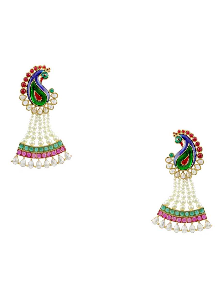 checkered_polki-earring-ERCK10830REHG