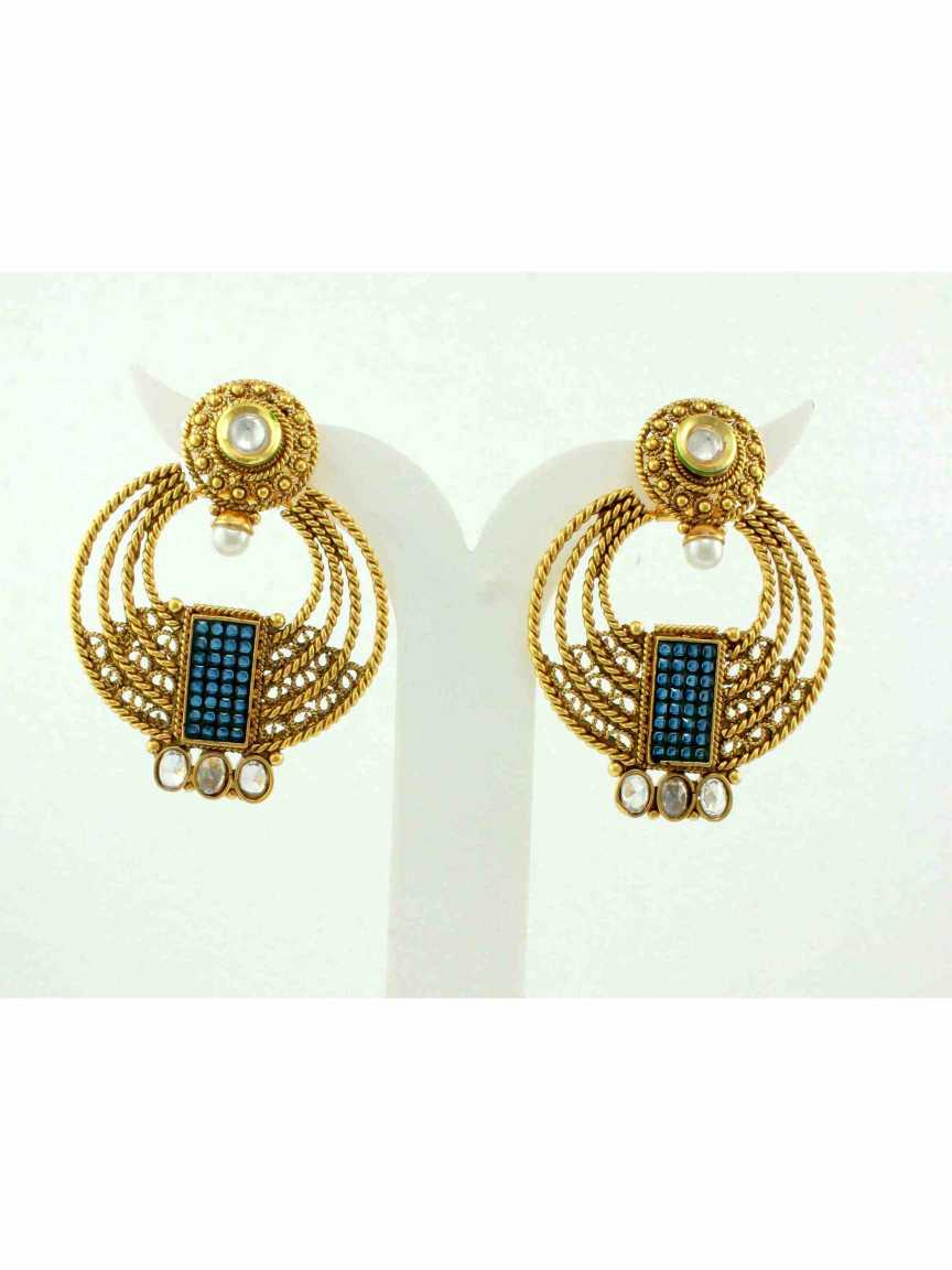 checkered_polki-earring-ERCK11052BLHG