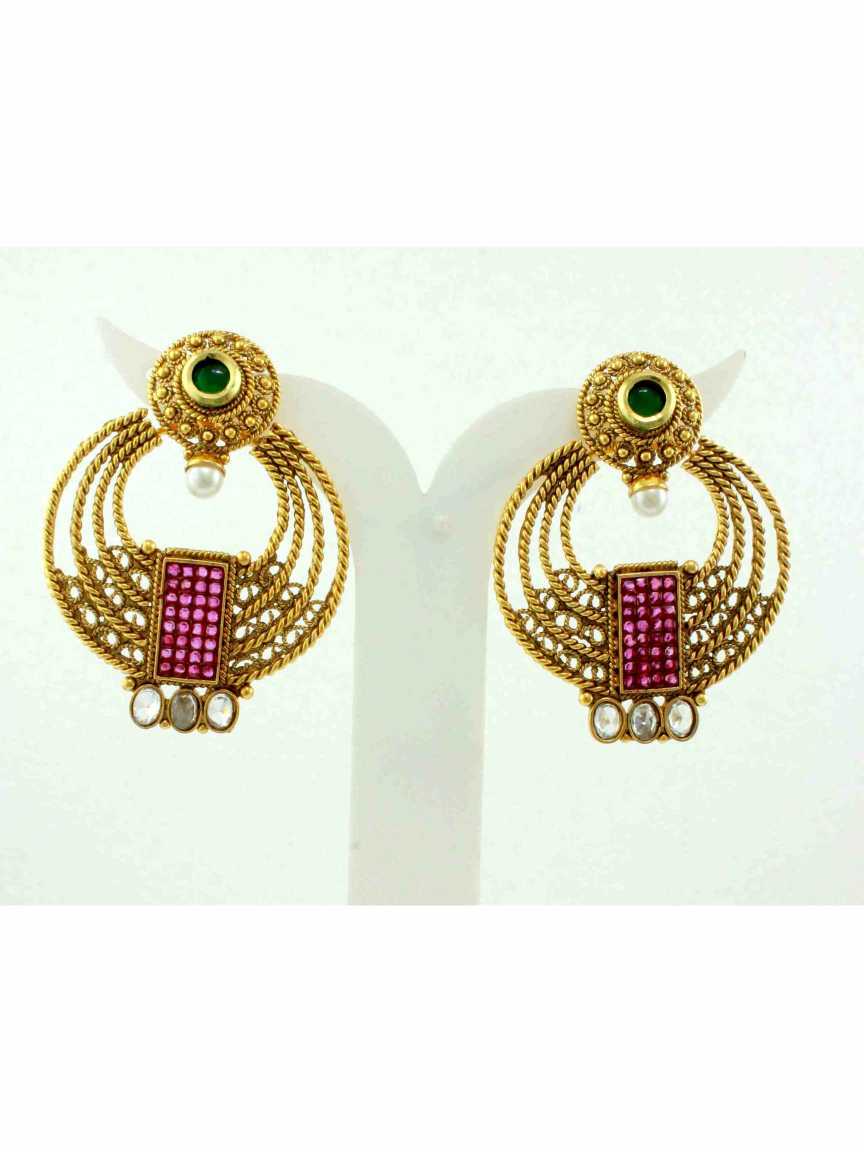 checkered_polki-earring-ERCK11052EYHG