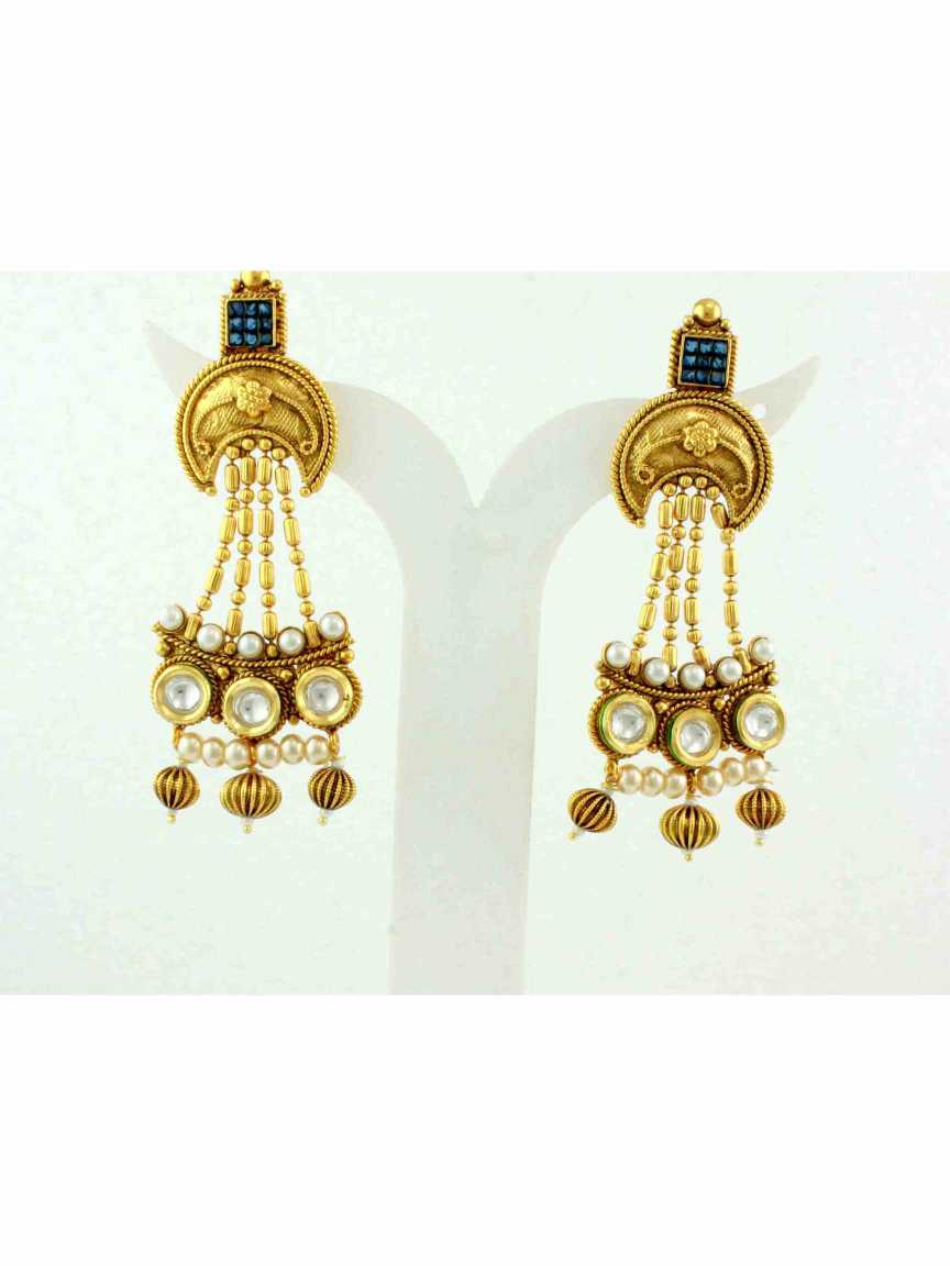 checkered_polki-earring-ERCK11053BLHG