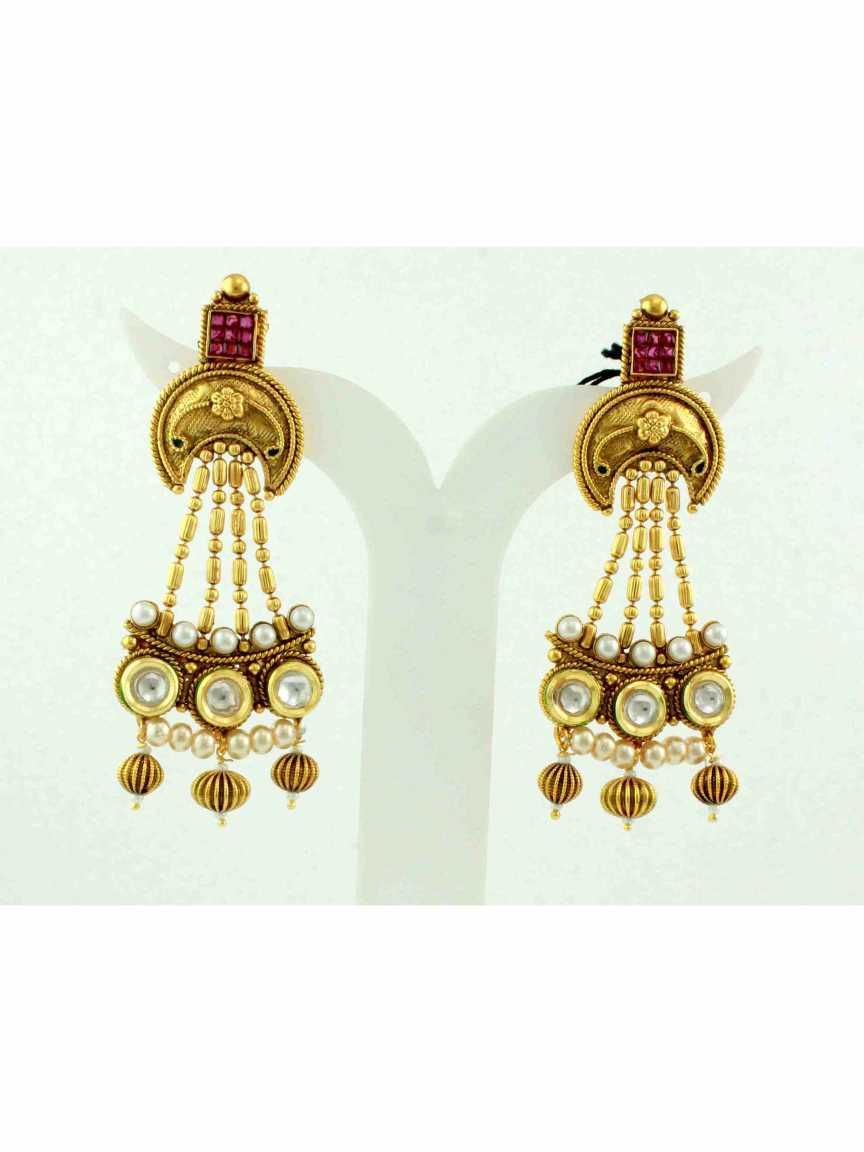 checkered_polki-earring-ERCK11053RBHG