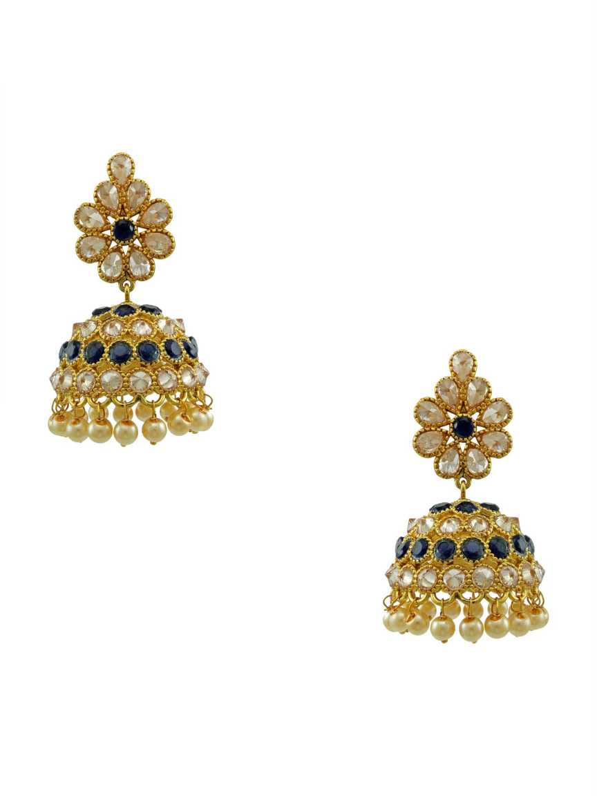 checkered_polki-earring-ERCK11613BLHG