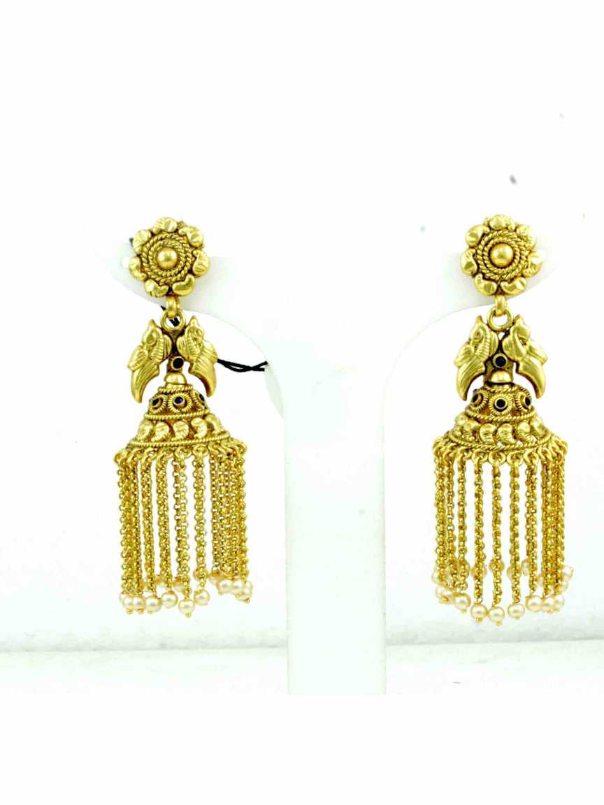 EARRING in CHECKERED POLKI Style | Design - 11972