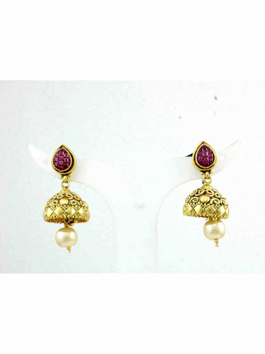 checkered_polki-earring-ERCK12266RBHG