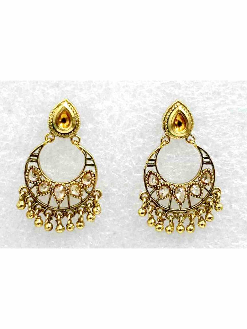 EARRING in CHECKERED POLKI Style | Design - 13545