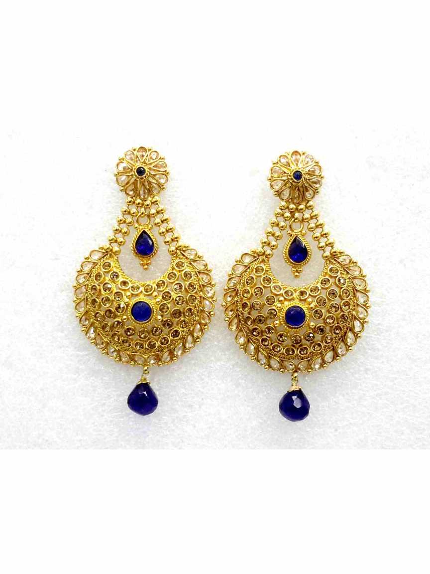 checkered_polki-earring-ERCK13578BLHG