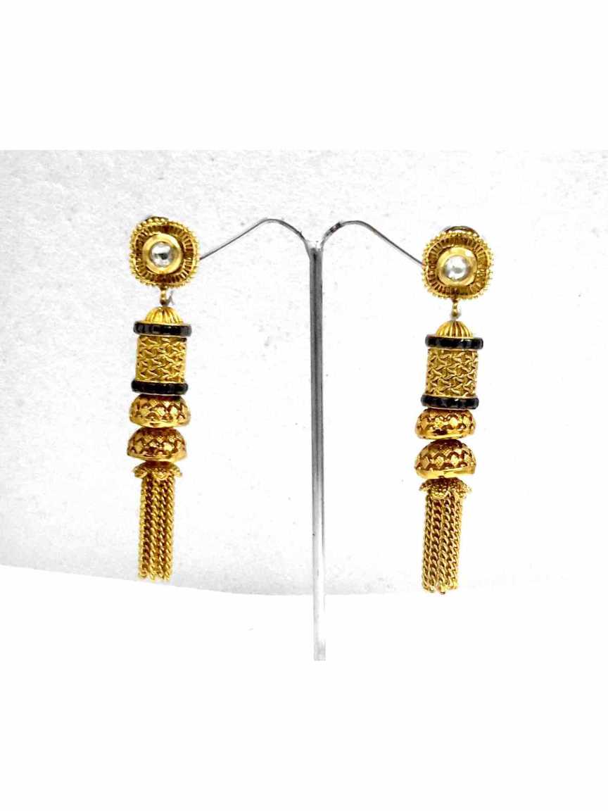 checkered_polki-earring-ERCK13632BLHG